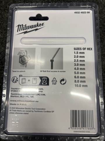 1462363-2 8 pcs Circlip pliers, Milwaukee