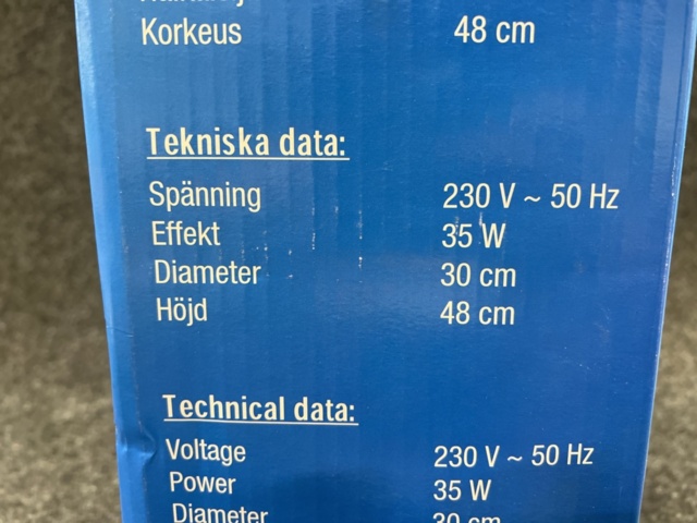 1462367-9 Patio heater & table fan