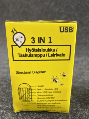 1462374-5 3 pcs Mosquito killer/flashlight/camping lamp, 3in1