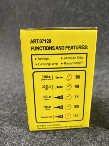 1462375-3 4 pcs Mosquito killer/flashlight/camping lamp, 3in1