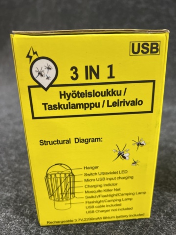 1462375-5 4 pcs Mosquito killer/flashlight/camping lamp, 3in1