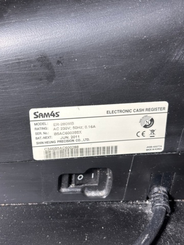 1442267-2 Cash register with accessories - Sam4s ER-280MB