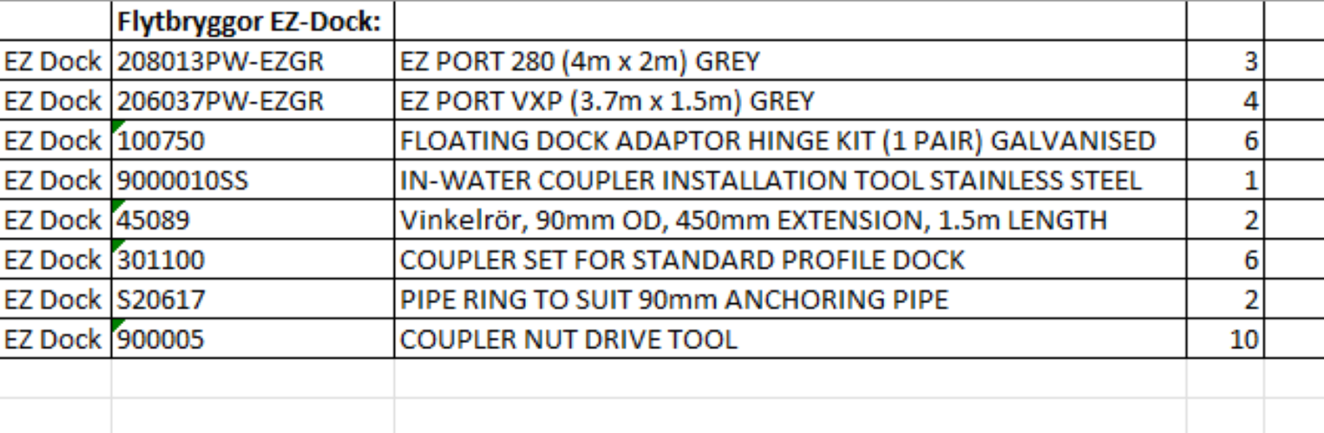 1409389-24 Lot of floating docks x7 units - EZ Dock
