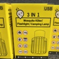 1462376-2 4 st Myggdödare/ficklampa/campinglykta, 3in1