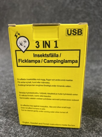 1462376-4 4 st Myggdödare/ficklampa/campinglykta, 3in1
