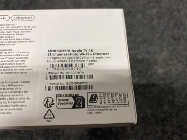 1460285-3 Apple TV 4K 128GB