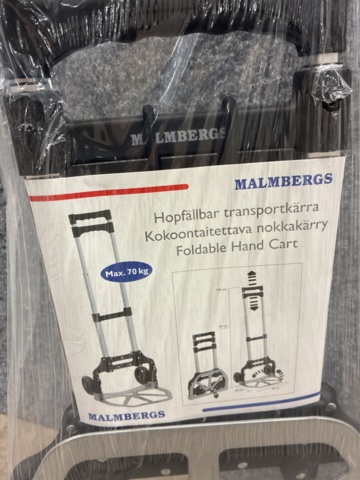 1462116-3 Foldable transport cart, Malmbergs