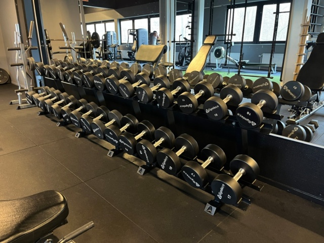 1351382-1 Dumbbell rack & dumbbells - Gymleco