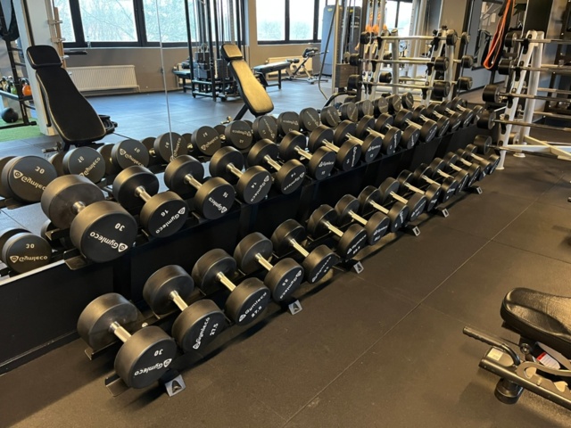 1351382-3 Dumbbell rack & dumbbells - Gymleco