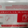 1383731-4 Disposable glove, 20 pcs 100-pack, Nitrile blue Powder-free, size medium