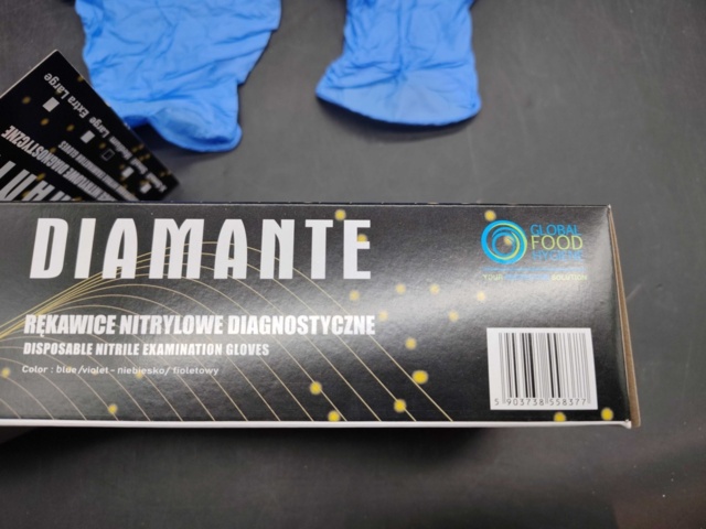 1383731-3 Disposable glove, 20 pcs 100-pack, Nitrile blue Powder-free, size medium