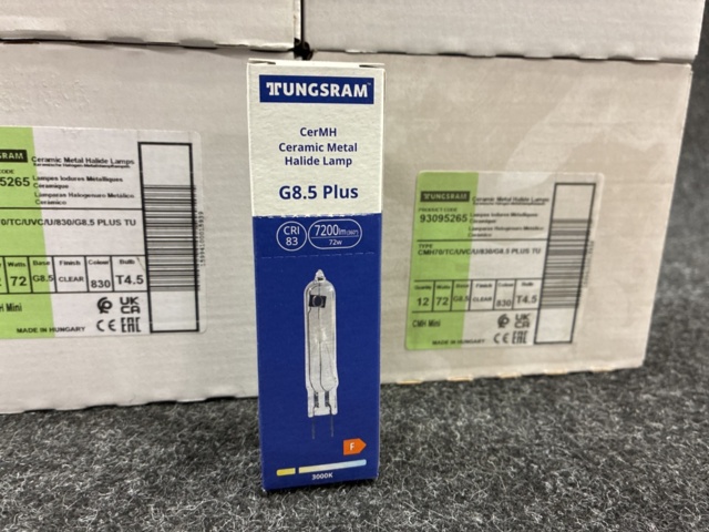 1463001-3 59 st Metallhalogenlampor Tungsram G8.5 Plus