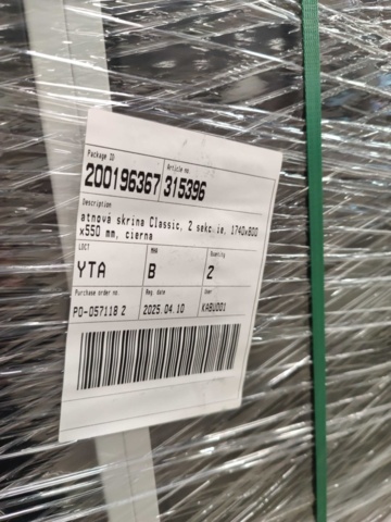 1463398-4 Klädskåp CLASSIC, 2 sektioner