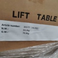 1463403-4 Lift table trolley LASER Manual, 300 kg