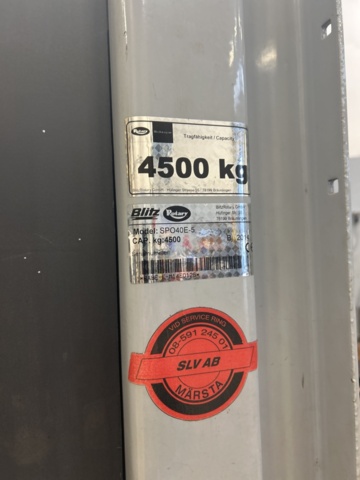 1430089-2 Tvåpelarlyft Rotary Lift 4500kg