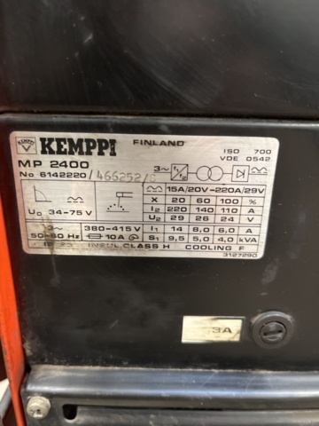 1430092-10 Svets Kempi MTLG MP2400