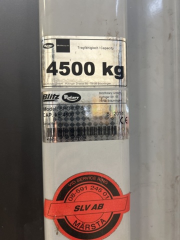 1430093-10 Tvåpelarlyft Rotary Lift 4500kg