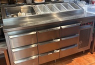 1463546 Kema Beredningskyl / kylbänk i rostfritt specialbyggd