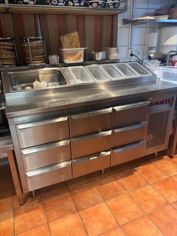 1463546-1 Kema Beredningskyl / kylbänk i rostfritt specialbyggd