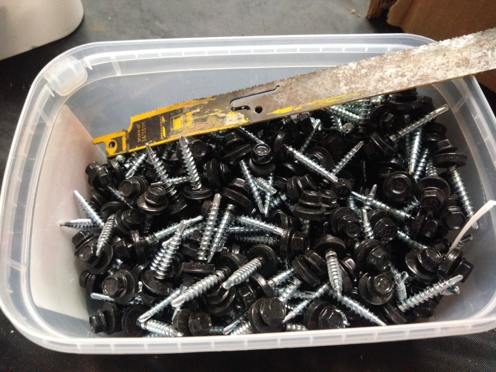 1462143-1 Bargain boxes filled with screws, nails, etc.