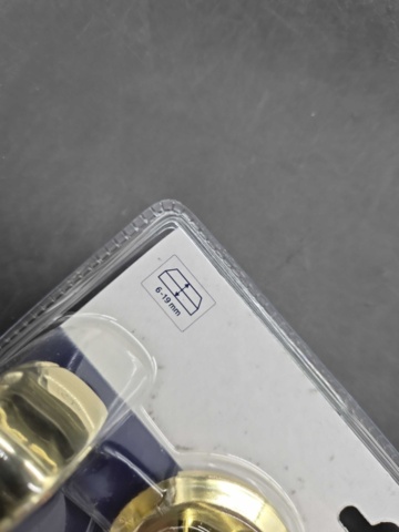 1463691-4 Exterior door handles, 5 pcs - Miller's, shiny brass