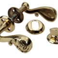 1463703-1 Exterior door handles, 5 pcs - Miller's, shiny brass