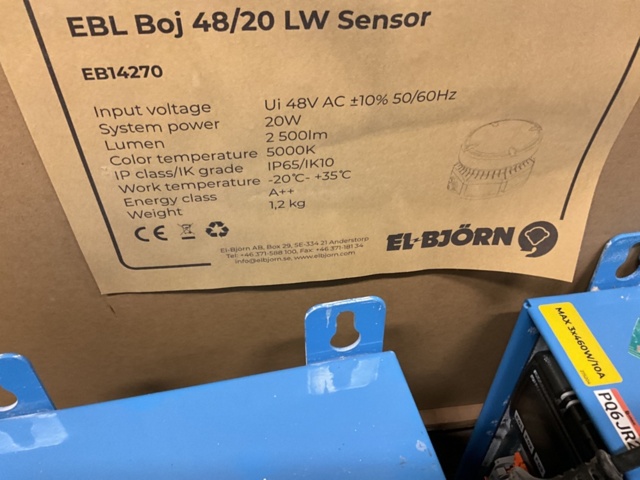 1407096-14 Parti med byggbelysning LED