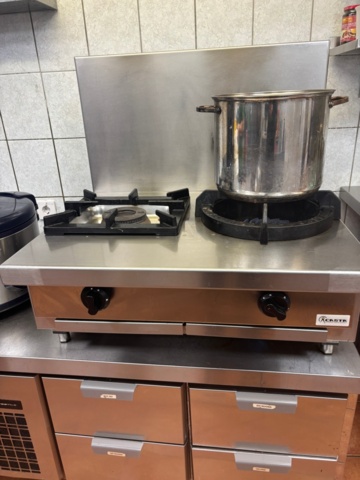 1463731-1 ACASTA professionell gasspis / wokspis – 2 zoner