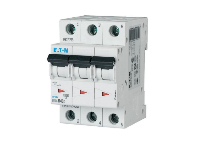 1463209-1 5 st Dvärgbrytare Eaton 3-pol PLSM-C40/3-MW