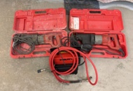 1408587 Vacuum pump Hilti DD-VP4.5 and two reciprocating saws from Milwaukee