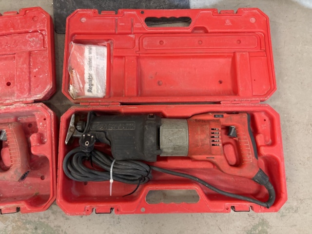 1408587-6 Vacuum pump Hilti DD-VP4.5 and two reciprocating saws from Milwaukee