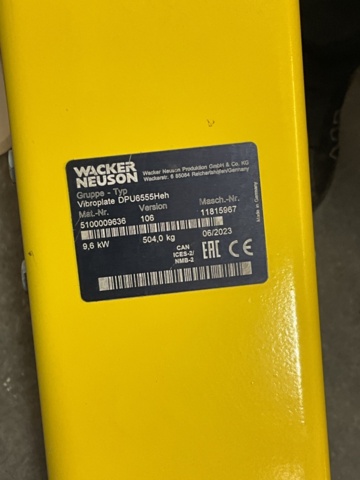 1407207-8 Soil vibrator Wacker Neuson DPU 6555