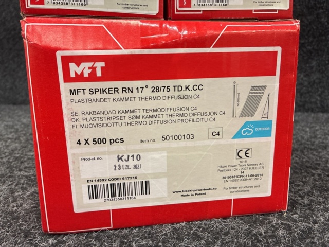 1464020-2 Rakbandad kammet MFT 28/75 °17