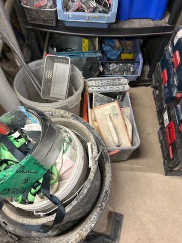 1389127-2 Verktygslådor (tomma), måleri tillbehör m.m