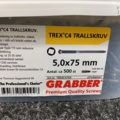 1464023-3 3 st Förpackningar Trallskruv 5x75mm, Grabber