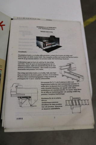 1416743-58 CNC Morbidelli Author 600K. Trä.