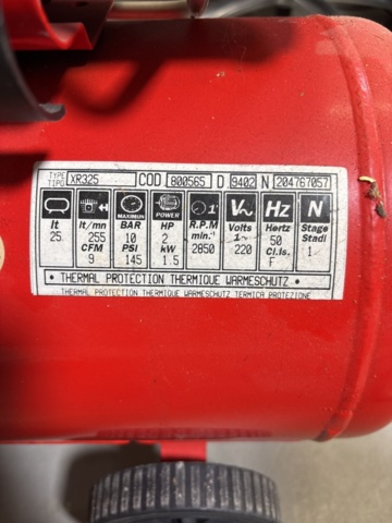1443757-7 Kompressor med tillbehör - Serva XR325