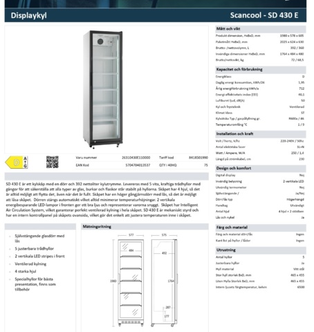 1295806-2 Kyl/displaykyl Scancool SD 430 E