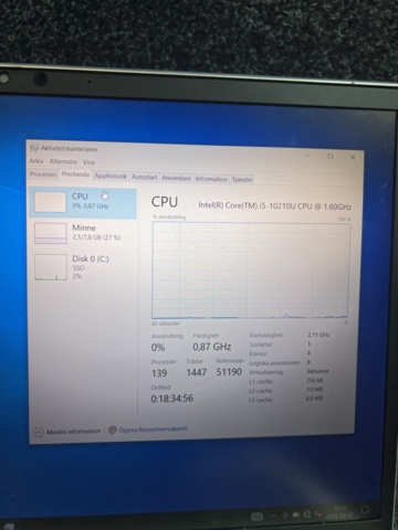 1384597-6 Laptop with charger - HP EliteBook with Intel Core i5, 8 GB RAM