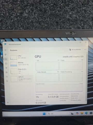 1384598-7 Laptop without charger - Lenovo ThinkPad T480s with Intel Core i5, 8 GB RAM