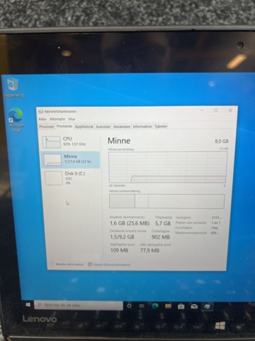 1384599-6 Laptop with charger - Lenovo ThinkPad Yoga 260 with Intel Core i5, 8 GB RAM