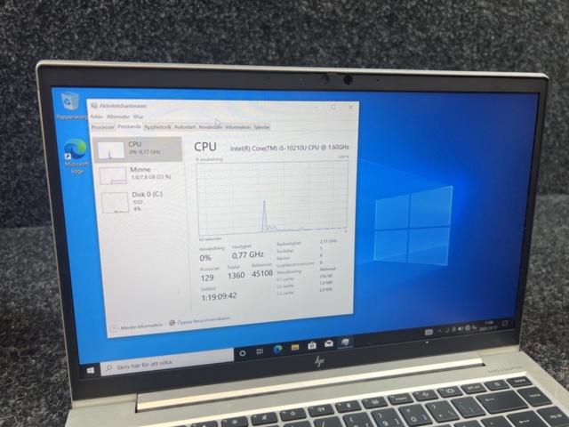 1384600-3 Bärbar dator med laddare - HP EliteBook 840 G7 med Intel Core i5, 8 GB RAM, 256 GB SSD
