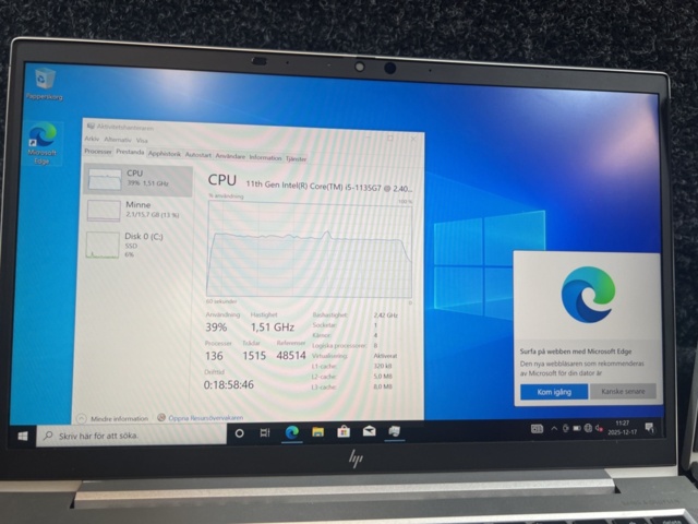 1384603-3 Bärbara datorer 2 st utan laddare - HP EliteBook 840 G8 med Intel Core i5, 16 GB RAM