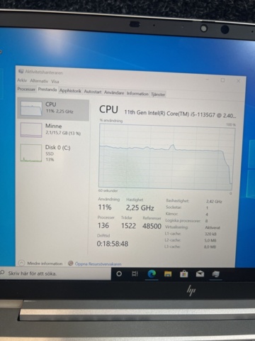 1384603-4 Bärbara datorer 2 st utan laddare - HP EliteBook 840 G8 med Intel Core i5, 16 GB RAM