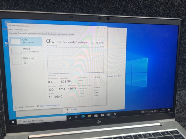 1384603-10 Bärbara datorer 2 st utan laddare - HP EliteBook 840 G8 med Intel Core i5, 16 GB RAM