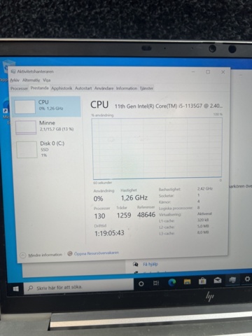 1384603-11 Bärbara datorer 2 st utan laddare - HP EliteBook 840 G8 med Intel Core i5, 16 GB RAM