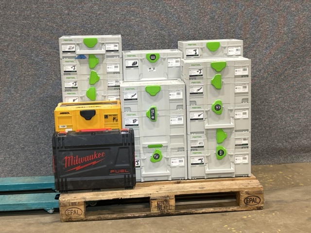 1457314-1 Empty tool boxes - festool, Milwaukee & Mirka