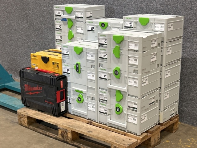 1457314-3 Empty tool boxes - festool, Milwaukee & Mirka