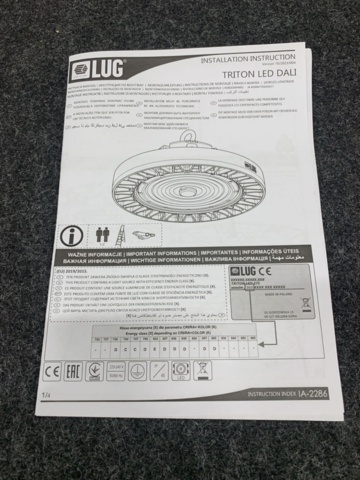 1464777-5 Industrial luminaire Highbay LUG 370 DALI 30600LM 185W 840 90°
