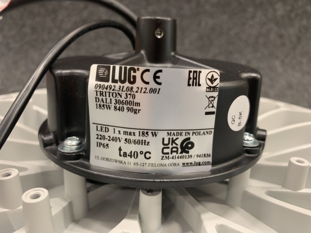 1464777-8 Industrial luminaire Highbay LUG 370 DALI 30600LM 185W 840 90°